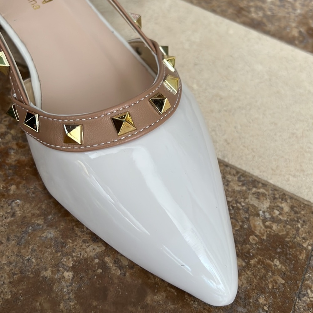 SEXY ROCKSTUD POINTED SANDALS - Picture 4 of 7